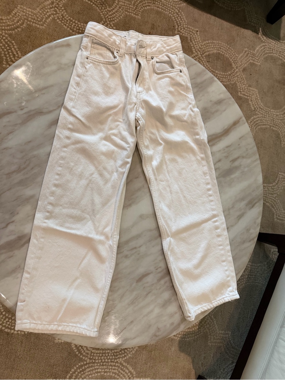 Zara Men's Straight White Jeans